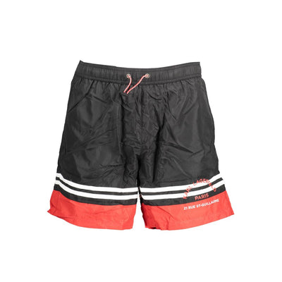 Karl Lagerfeld Nero Polyester Men Swim Boxer