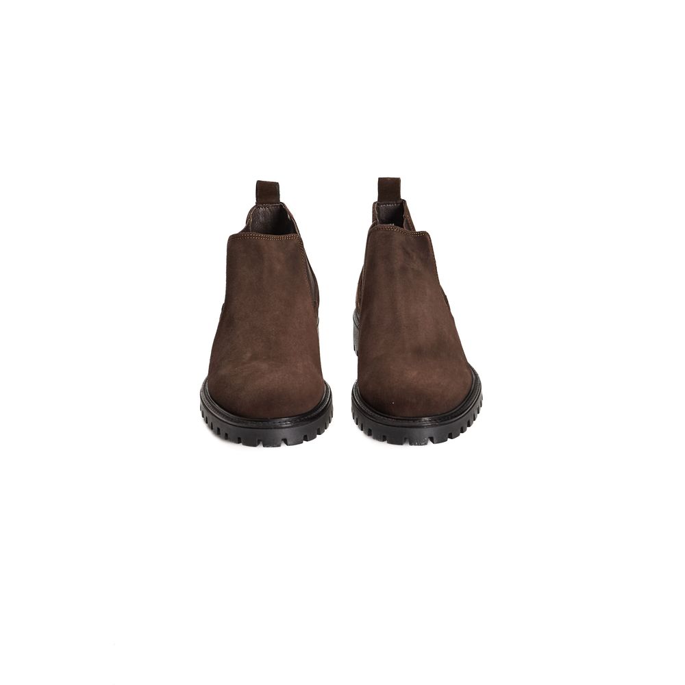 Roberto Pepe Luxus-Stiefel aus braunem Kalbsleder