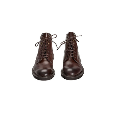 Roberto Pepe Luxury Brown Calfskin Men Boot