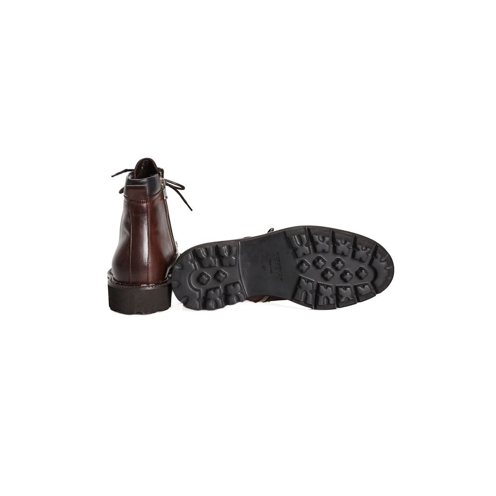 Roberto Pepe Luxus-Stiefel aus braunem Kalbsleder