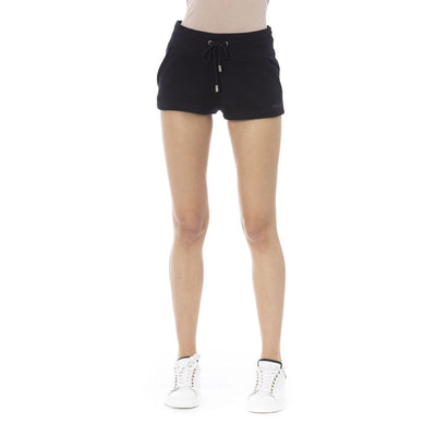 Just Cavalli Schwarze Baumwollshorts