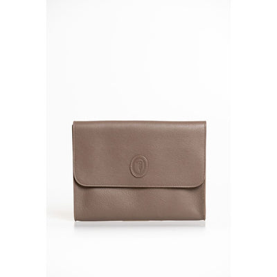 Trussardi Clutch-Tasche aus braunem Polyester