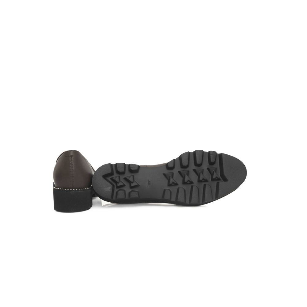 Cerruti 1881 Brauner Kuhfell-Loafer