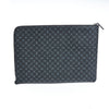 Trussardi Clutch-Tasche aus schwarzem Leder