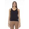 Baldinini Trend Schwarzes Tanktop aus Stoff