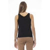 Baldinini Trend Schwarzes Tanktop aus Stoff