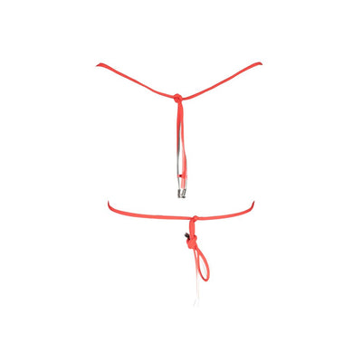 Karl Lagerfeld rote Elastan-Bademode