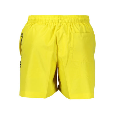 Calvin Klein Giallo Recycled Polyester Men's Swim Boxer