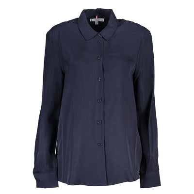 Tommy Hilfiger Blue Viscose Women Shirt