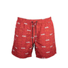 Karl Lagerfeld Rosso Poliestere Men Swim Boxer