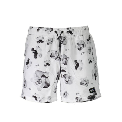 Karl Lagerfeld White Polyester Men's Swim Boxer