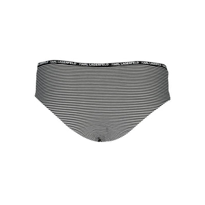 Karl Lagerfeld Black Polyamide Women's Swim Briefs