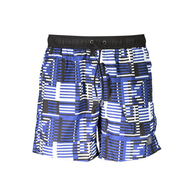Karl Lagerfeld Blue Polyester Men's Swim Boxer