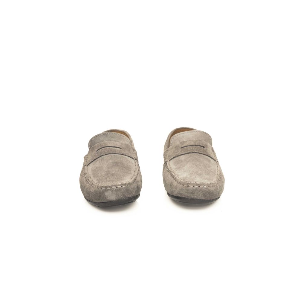 Cerruti 1881 Grauer Kuhfell-Loafer