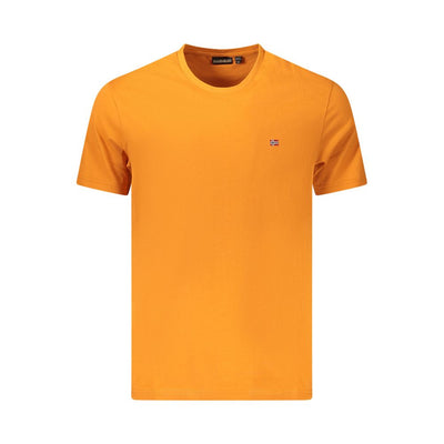 Napapijri Arancione Cotton Men T-Shirt
