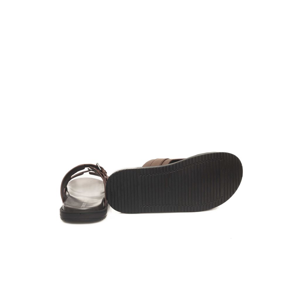 Cerruti 1881 Braune Rindsledersandale