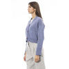 Alpha Studio Light Blue Merino Wool Women Cardigan