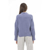 Alpha Studio Light Blue Merino Wool Women Cardigan