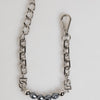 Dolce & Gabbana Silver Tone Chain Lobster Clasp Logo Gray Pearls Bracelet