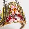 Dolce & Gabbana Gold Brass Crystal Embellished Headpiece Crown Diadem Tiara