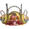 Dolce & Gabbana Gold Brass Crystal Embellished Headpiece Crown Diadem Tiara