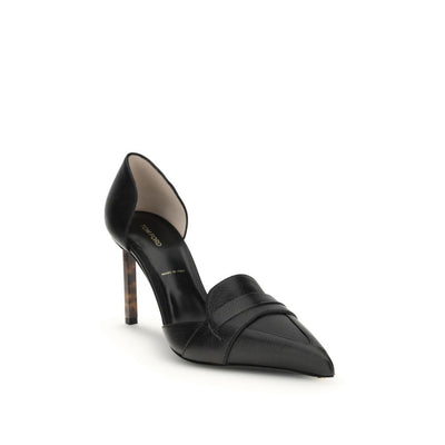 Tom Ford Pumps aus schwarzem Leder mit hohem Absatz