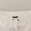 Dolce &amp; Gabbana Jogginghose aus weißer Baumwolle mit Logo-Patch