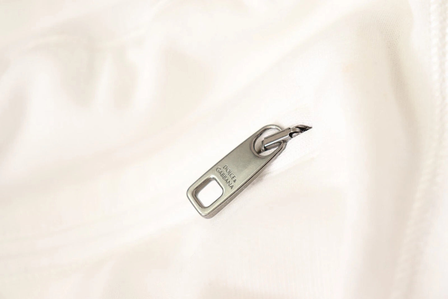 Dolce &amp; Gabbana Jogginghose aus weißer Baumwolle mit Logo-Patch