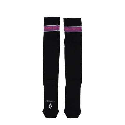 Marcelo Burlon Schwarze Baumwollsocken