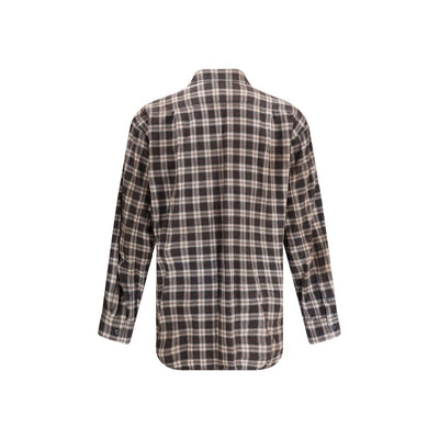 Dsquared² Brown Cotton Pattern Shirt