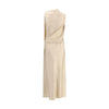 Magda Butrym Cream Silk Casual Dress