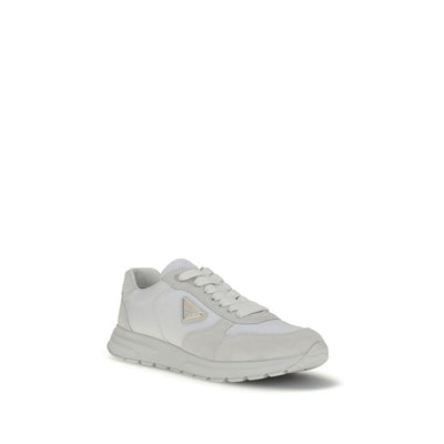 Prada White Recycled Polyamide Athletic Sneakers