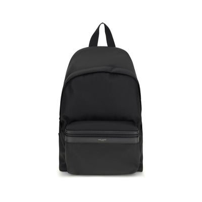 Saint Laurent Black Recycled Polyamide Backpack