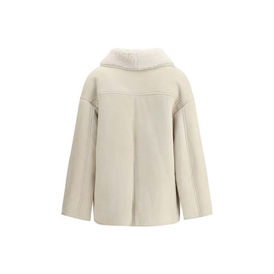 Salvatore Santoro Cream Leather Coat