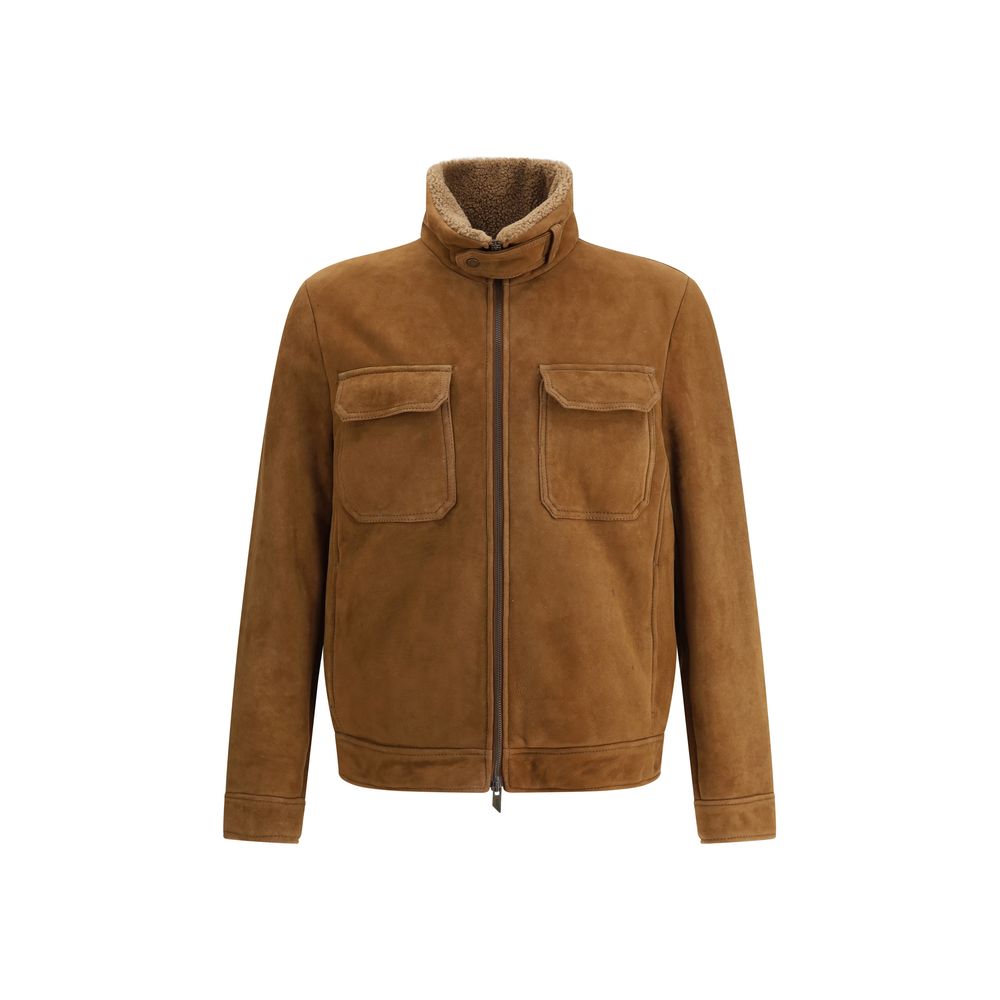 Salvatore Santoro braune Lederjacke