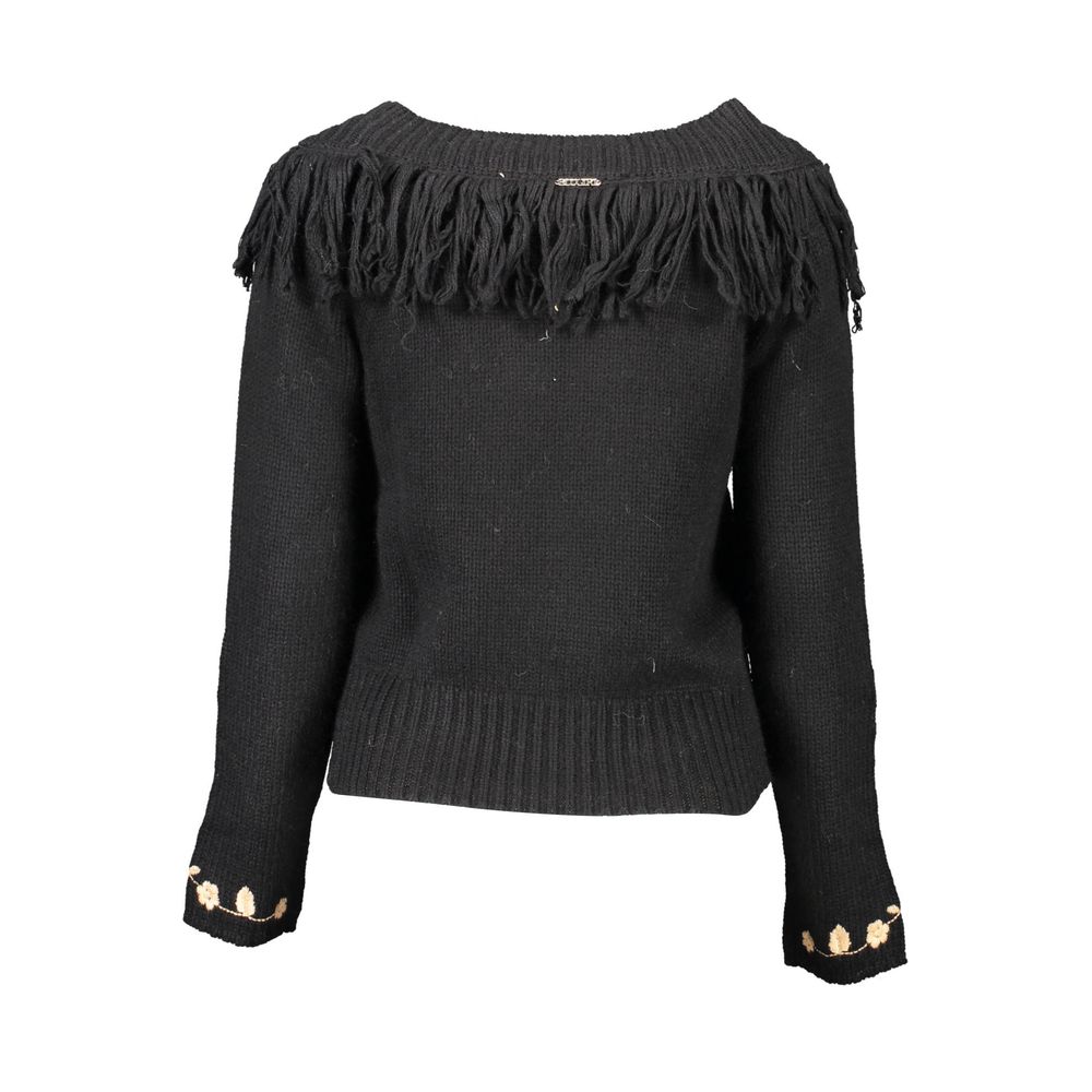 Blugirl schwarzer Wollpullover