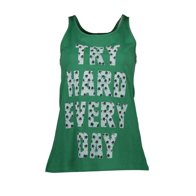 Silvian Heach Verde Cotton Women Tank Top