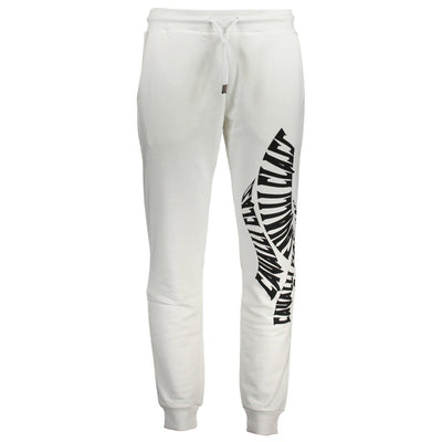 Cavalli Class Bianco Cotton Men's Sweatpant