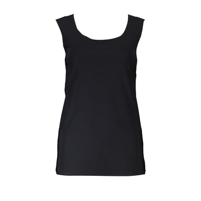Patrizia Pepe Schwarzes Elasthan-Tanktop