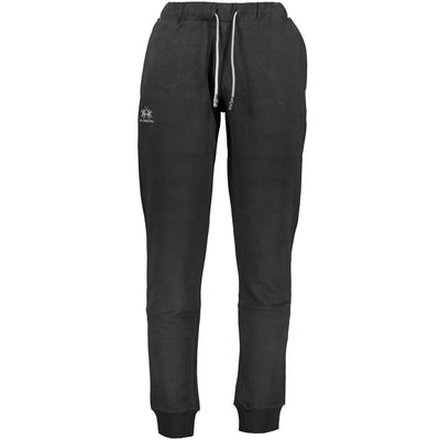 La Martina Black Cotton Men's Sweatpants