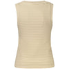 Guess Jeans Beige Cotton Women Tank Top