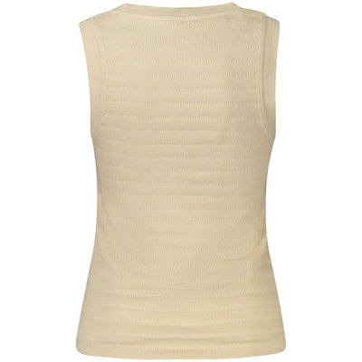 Guess Jeans Beige Cotton Women Tank Top