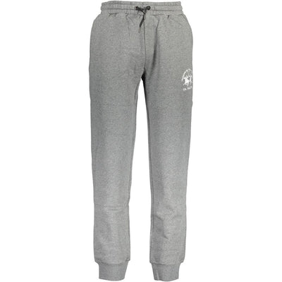 La Martina Gray Cotton Men's Sweatpants
