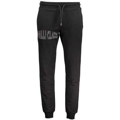 Cavalli Class Black Cotton Men's Sweatpant