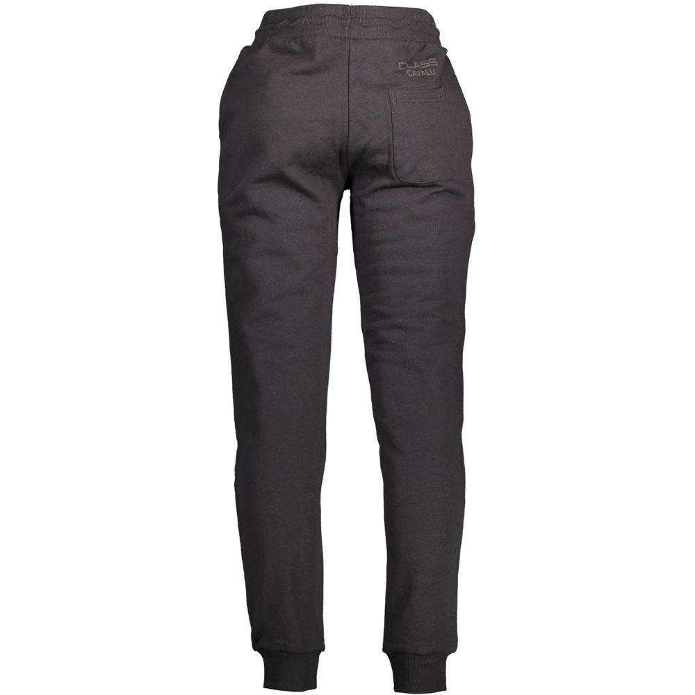 Cavalli Class Black Cotton Men's Sweatpant