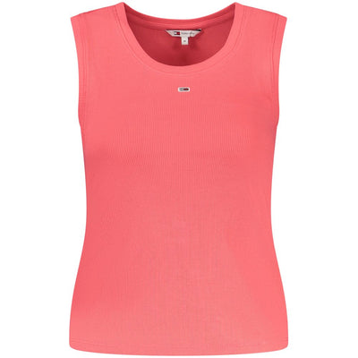 Tommy Hilfiger Pink Cotton Women Tank Top