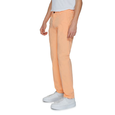 Borghese Orange Baumwoll-Chino-Hose