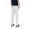 Borghese White Cotton Skinny Pants