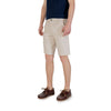 Borghese Bicolor Cotton Bermuda Shorts