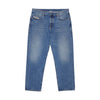 Diesel Blue Cotton Relaxed Fit Jeans